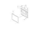 Kenmore 59667252601 freezer door parts diagram