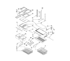 Kenmore 59667259601 shelf parts diagram