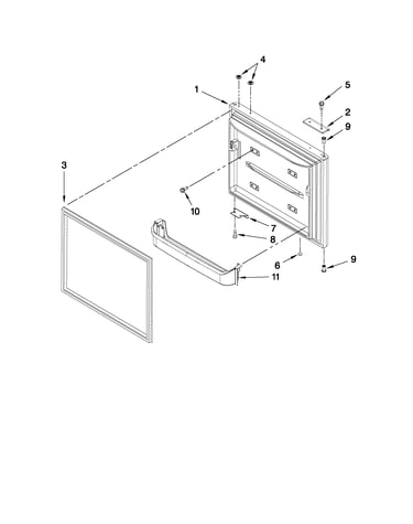 Freezer door parts