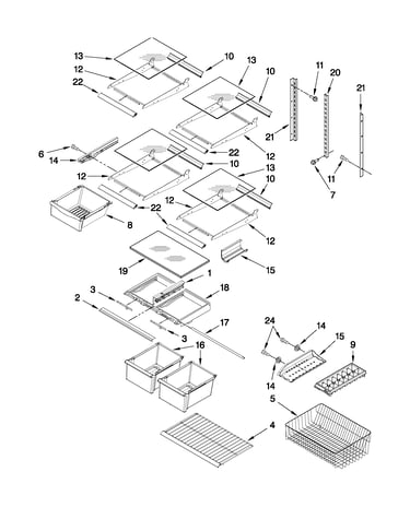 Shelf parts