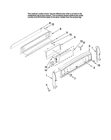 Control panel parts