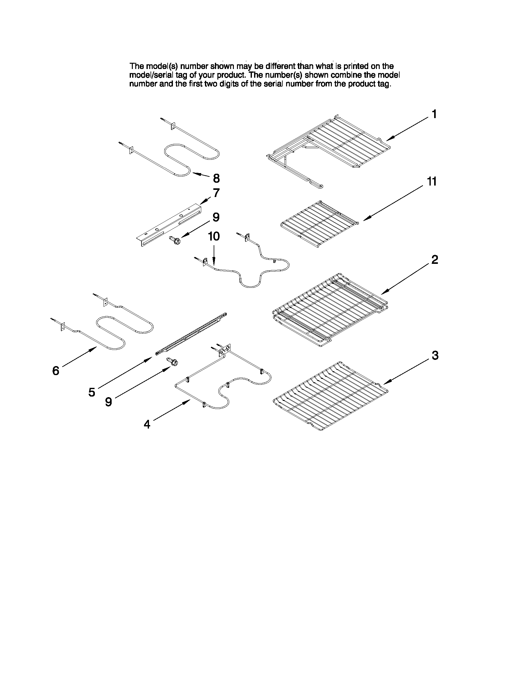 Rack and element parts