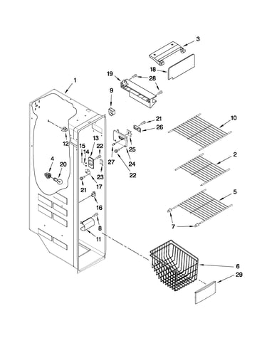 Freezer liner parts