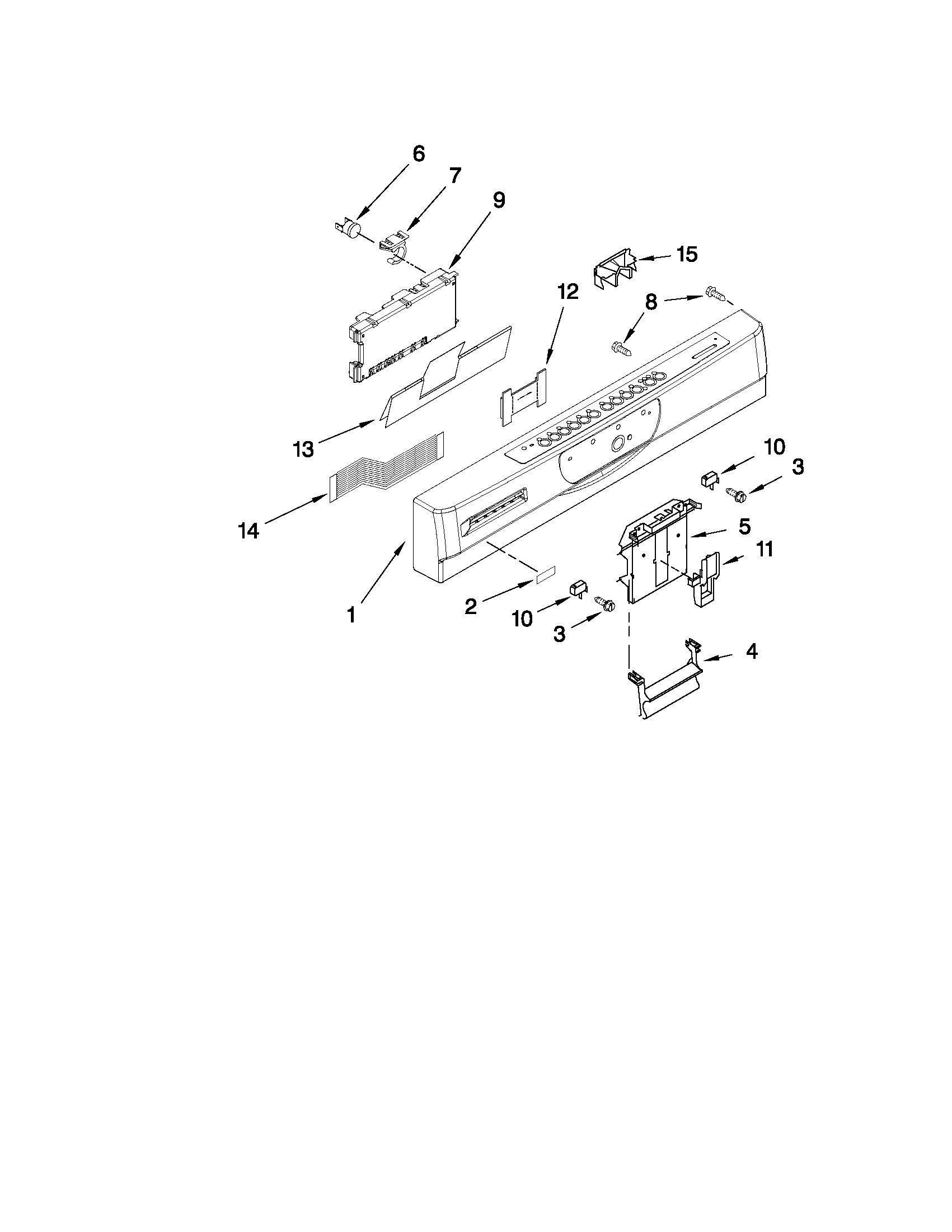 Control panel parts