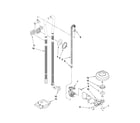 Kenmore Elite 66577972K704 fill, drain and overfill parts diagram