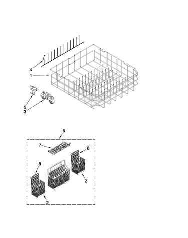 Lower rack parts