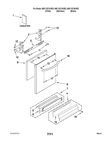 Door and panel parts