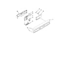 Kenmore 66513243K901 control panel and latch parts diagram