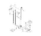 Kenmore 66513242K901 fill, drain and overfill parts diagram