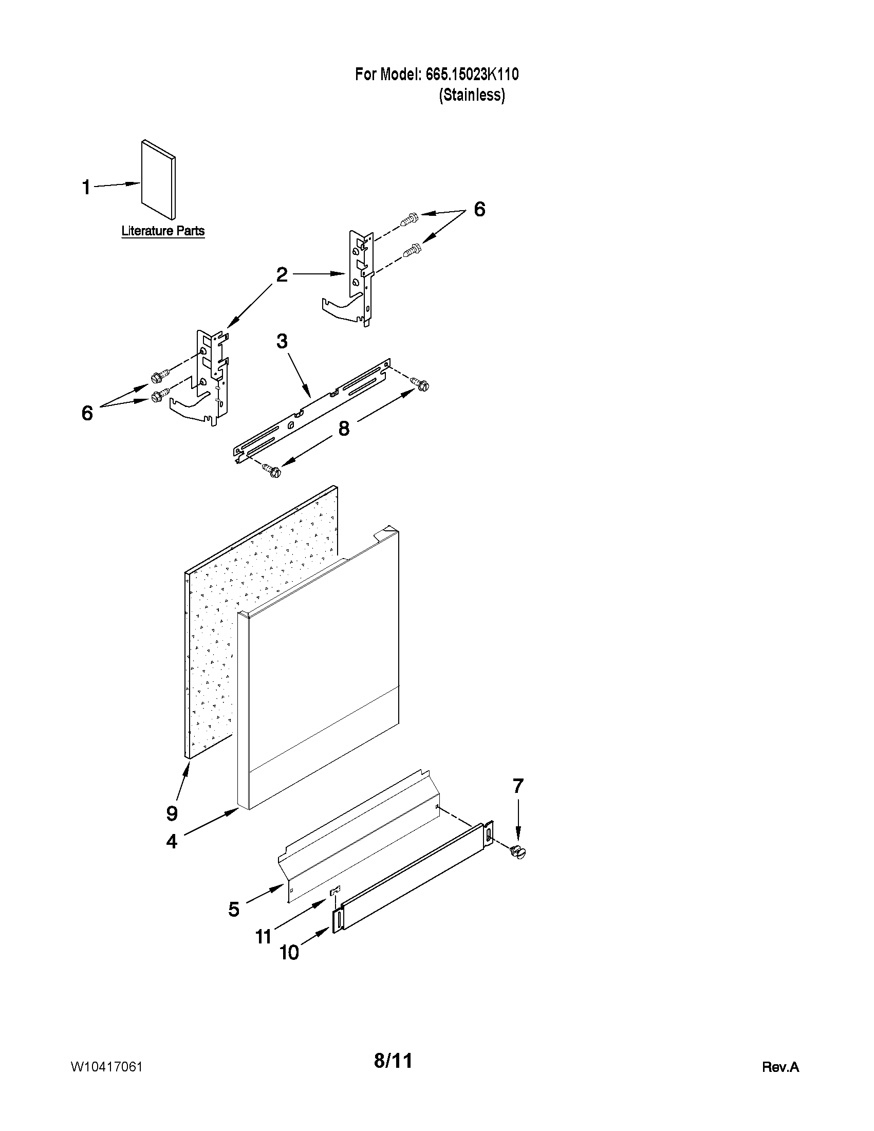 Door and panel parts