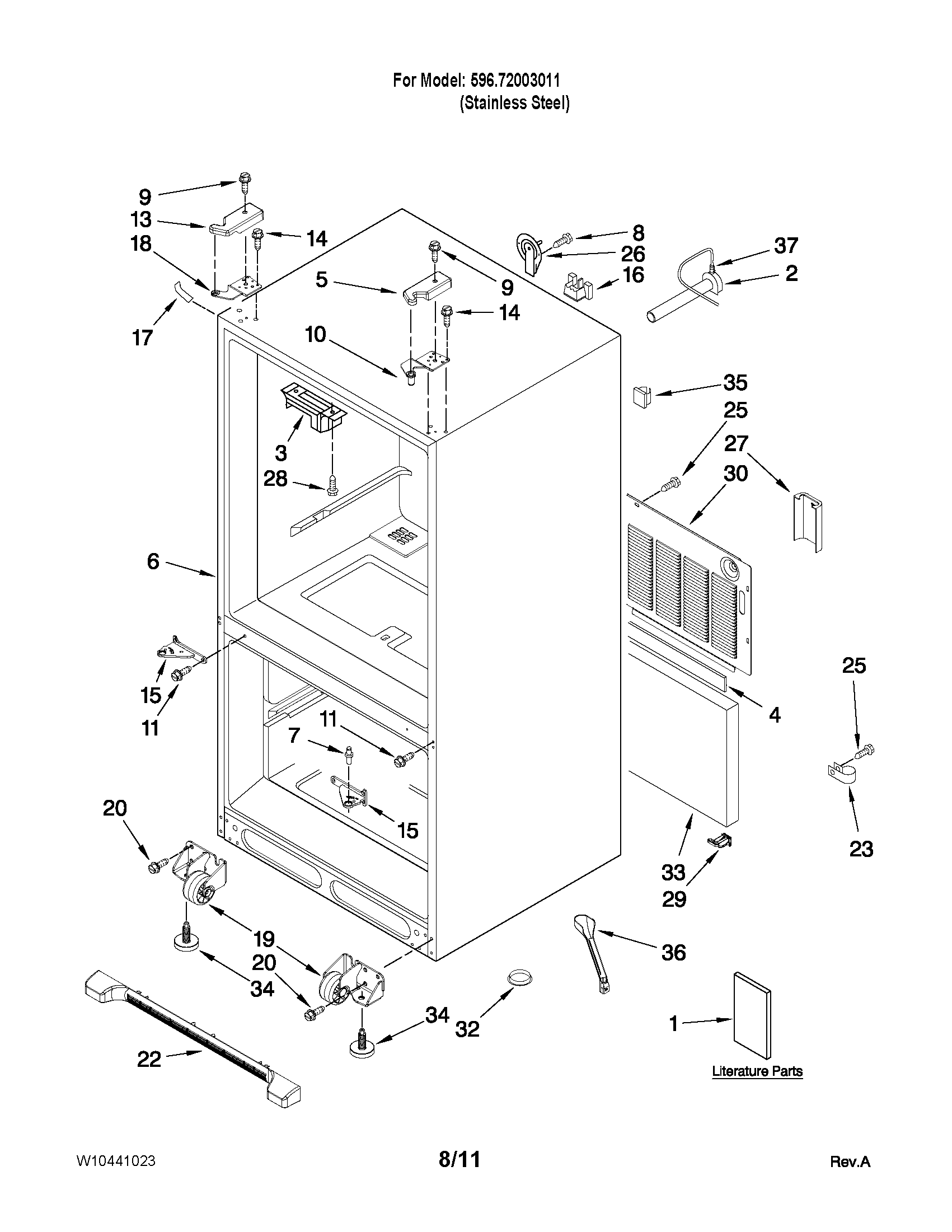 Cabinet parts