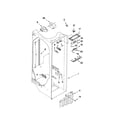 Kenmore Elite 10654792804 refrigerator liner parts diagram