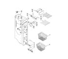 Kenmore Elite 10654789804 freezer liner parts diagram