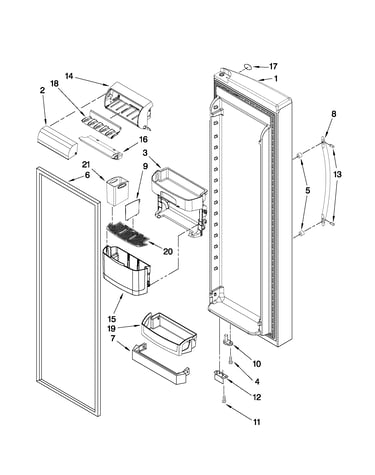Refrigerator door parts