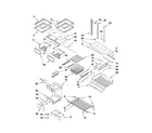 Kenmore 59679553011 shelf parts diagram