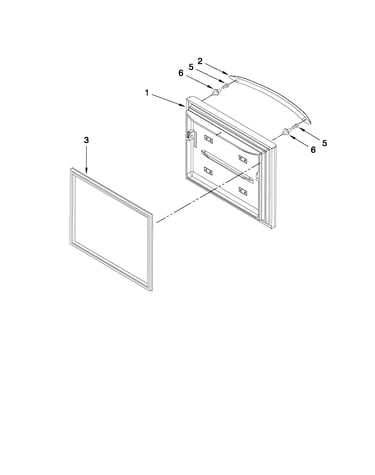 Freezer door parts