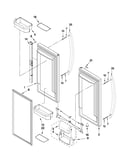 Refrigerator door parts