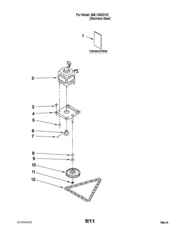 Motor and drive parts