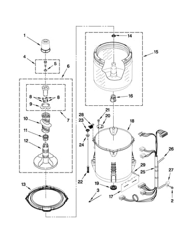 Basket and tub parts