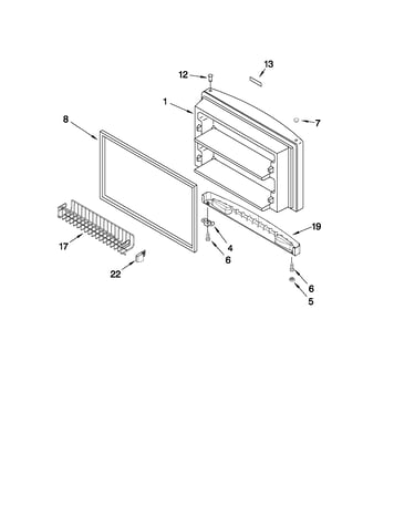 Freezer door parts