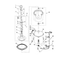 Kenmore 11021292012 basket and tub parts diagram
