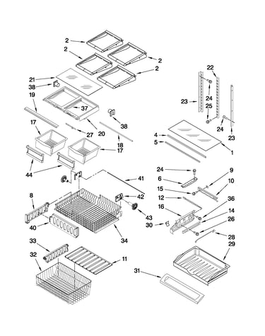 Shelf parts