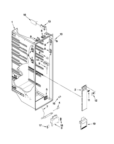 Refrigerator liner parts