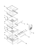 Refrigerator shelf parts