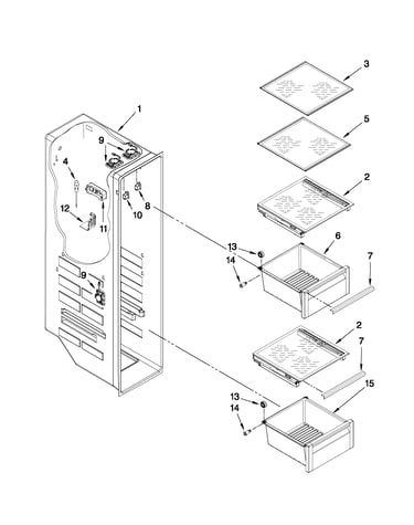 Freezer liner parts