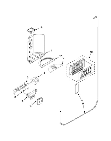 Dispenser front parts
