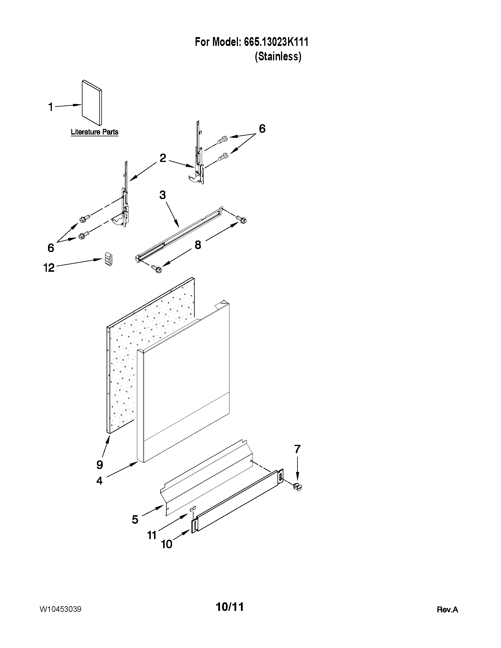 Door and panel parts