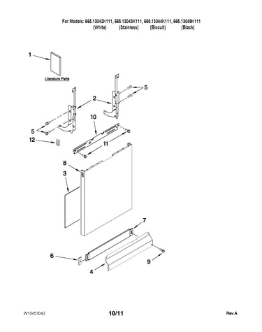 Door and panel parts