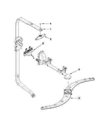 Upper wash and rinse parts