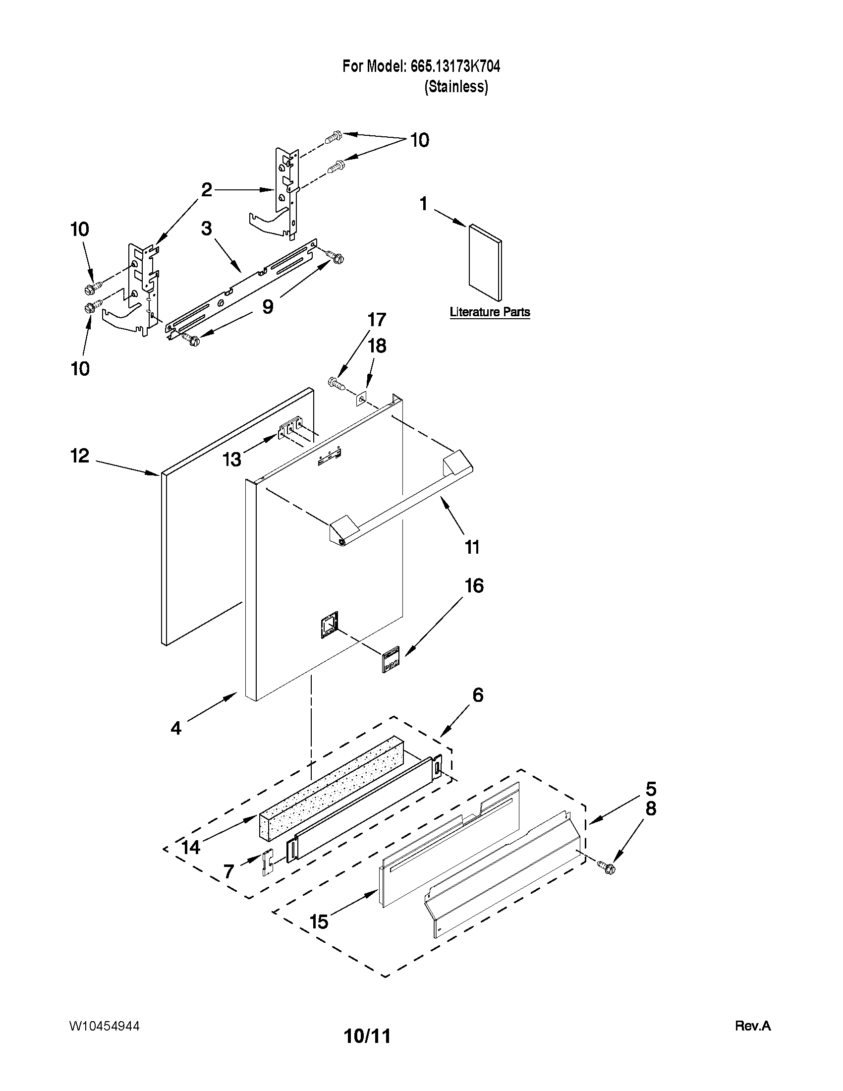 Door and panel parts