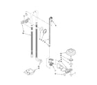 Kenmore Pro 66513173K704 fill, drain and overfill parts diagram