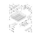 Kenmore Pro 66513173K704 upper rack and track parts diagram