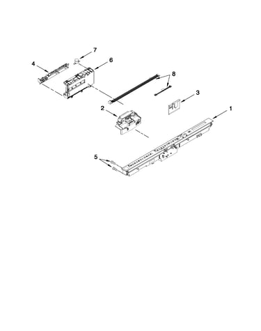Control panel and latch parts