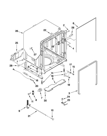 Tub and frame parts