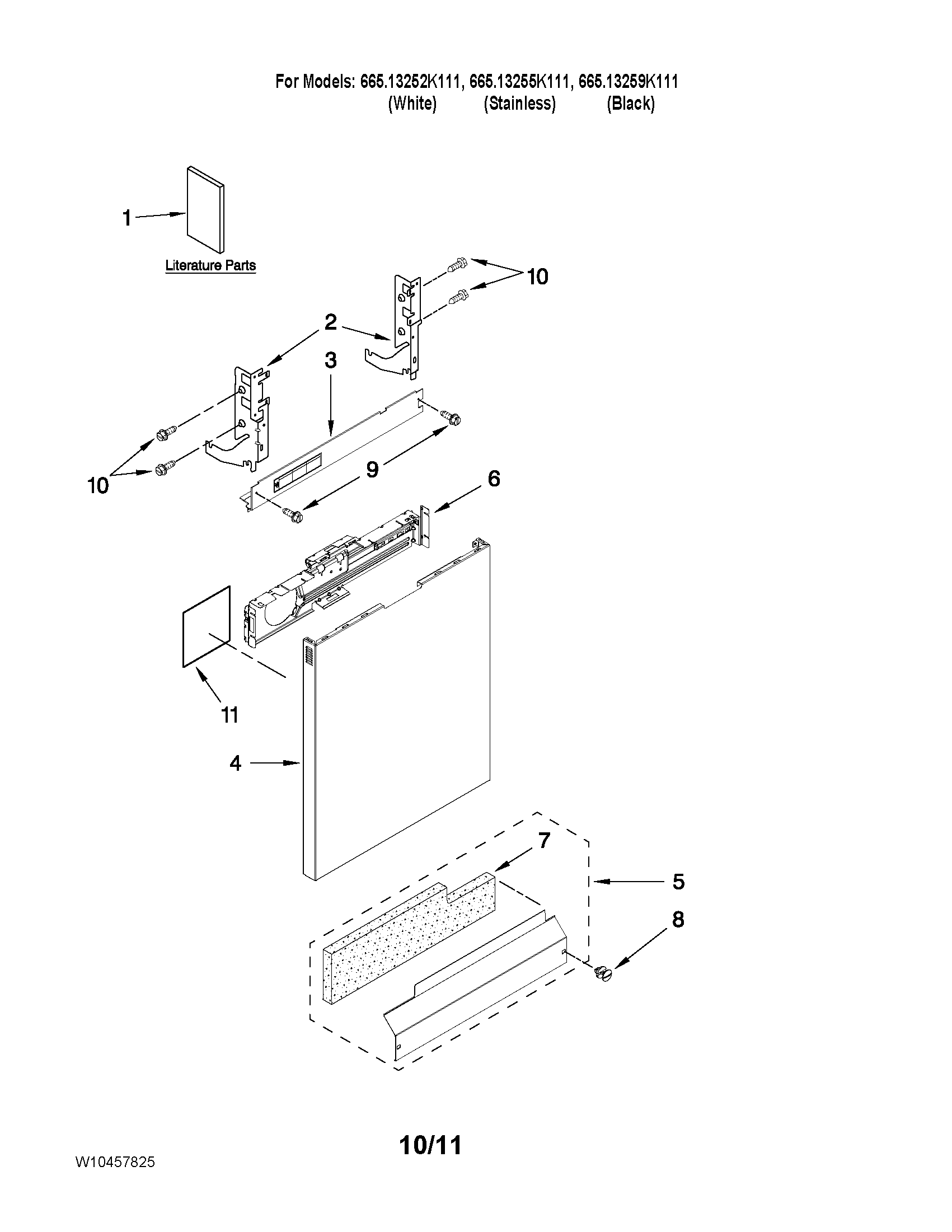 Door and panel parts