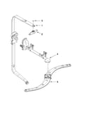 Upper wash and rinse parts