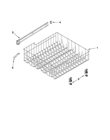 Upper rack and track parts