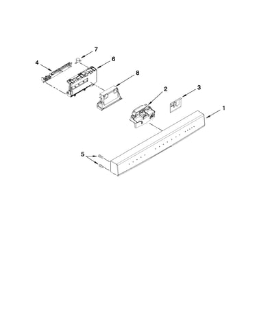 Control panel and latch parts