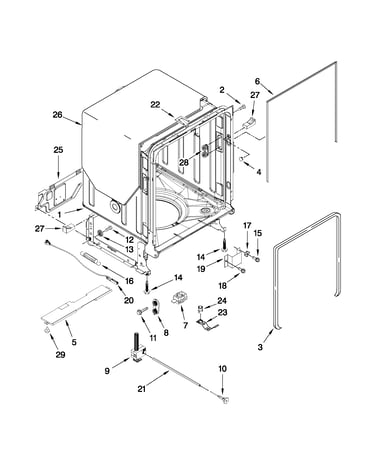 Tub and frame parts
