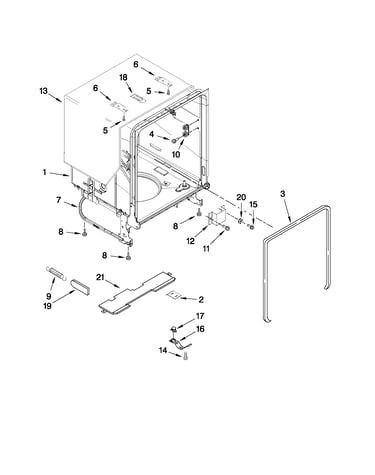 Tub and frame parts