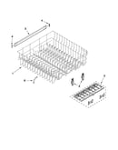 Upper rack and track parts
