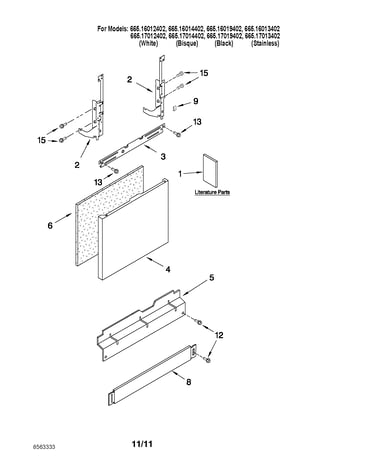 Door and panel parts