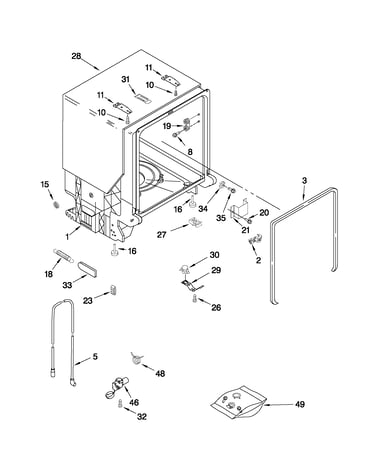 Tub and frame parts