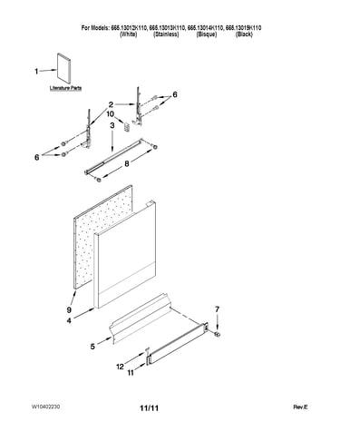 Door and panel parts