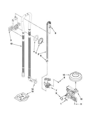 Fill, drain and overfill parts