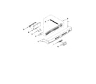 Kenmore 66513362K111 control panel and latch parts diagram